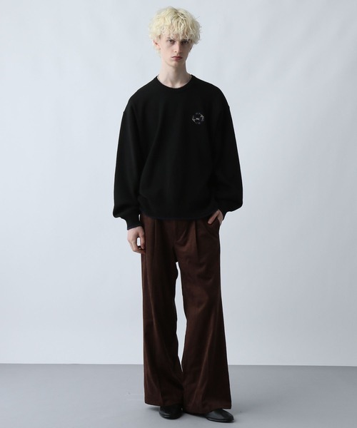 HARE(ハレ)の「MILKYフワニットシシュウプルオーバー(HARE)(ニット/セーター・メンズ・ブルー/ブラック/ホワイト/パープル・SMALL/MEDIUM)」の7枚目の写真