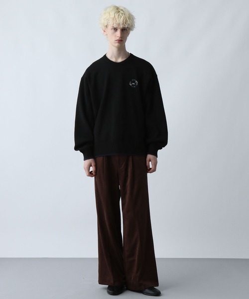 HARE(ハレ)の「MILKYフワニットシシュウプルオーバー(HARE)(ニット/セーター・メンズ・ブルー/ブラック/ホワイト/パープル・SMALL/MEDIUM)」の8枚目の写真