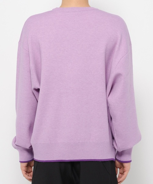 HARE(ハレ)の「MILKYフワニットシシュウプルオーバー(HARE)(ニット/セーター・メンズ・ブルー/ブラック/ホワイト/パープル・SMALL/MEDIUM)」の16枚目の写真