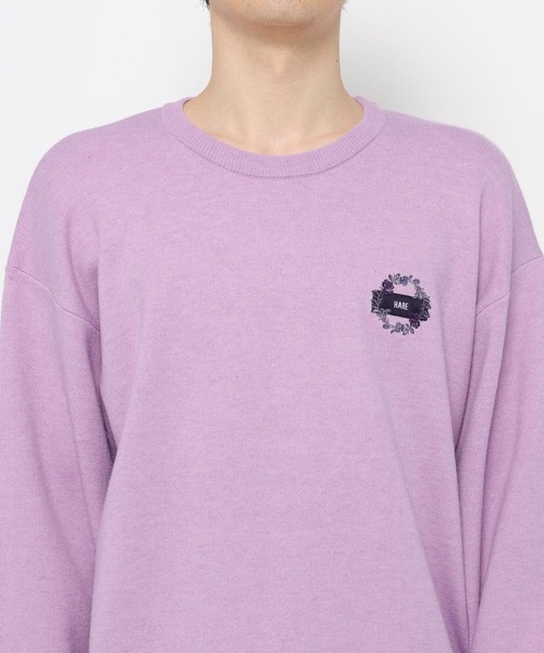 HARE(ハレ)の「MILKYフワニットシシュウプルオーバー(HARE)(ニット/セーター・メンズ・ブルー/ブラック/ホワイト/パープル・SMALL/MEDIUM)」の17枚目の写真