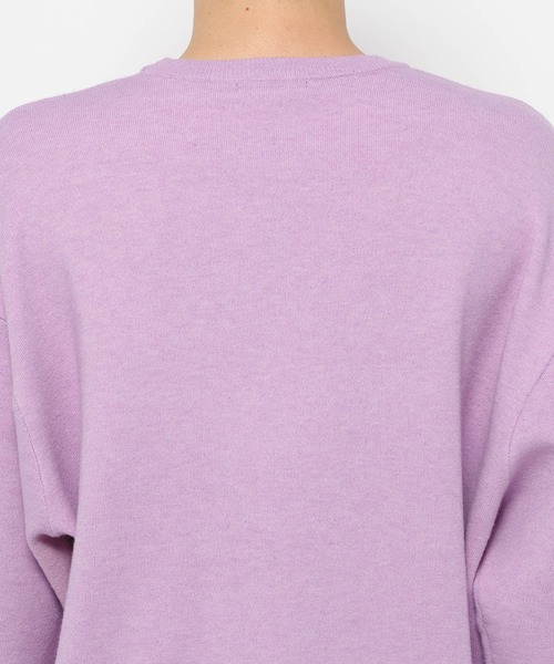 HARE(ハレ)の「MILKYフワニットシシュウプルオーバー(HARE)(ニット/セーター・メンズ・ブルー/ブラック/ホワイト/パープル・SMALL/MEDIUM)」の20枚目の写真