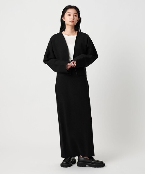 MARW UNITED ARROWS（マルゥ ユナイテッドアローズ）の「＜MARW UNITED ARROWS＞ニット タイト スカート（スカート・レディース・ブラック/ダークブラウン・38/36）」の11枚目の写真