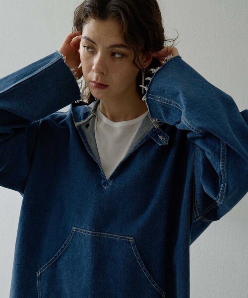 セール】デニムフーディー（シャツ/ブラウス）｜Whim Gazette（ウィム