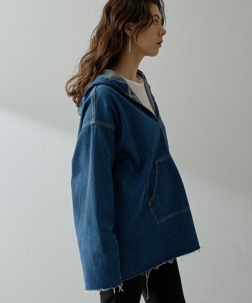 Whim Gazette（ウィムガゼット）の「デニムフーディー（シャツ