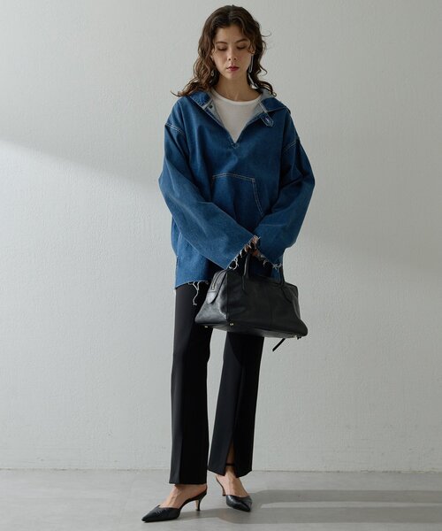 Whim Gazette(ウィムガゼット)の「デニムフーディー(シャツ/ブラウス・レディース・ブルー・FREE)」の19枚目の写真