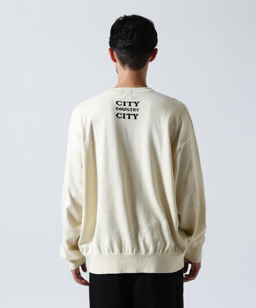 CITY COUNTRY CITY(シティーカントリーシティー)の「CITY COUNTRY CITY /シティーカントリーシティー/WHY CAN‘T WE BE FRIENDS?(ニット/セーター・メンズ・アイボリー/ブラック・M/XL/L)」の8枚目の写真