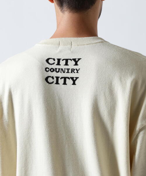 CITY COUNTRY CITY(シティーカントリーシティー)の「CITY COUNTRY CITY /シティーカントリーシティー/WHY CAN‘T WE BE FRIENDS?(ニット/セーター・メンズ・アイボリー/ブラック・M/XL/L)」の13枚目の写真