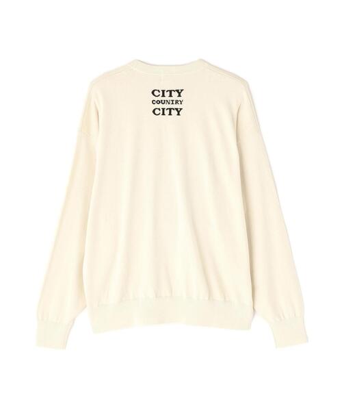 CITY COUNTRY CITY(シティーカントリーシティー)の「CITY COUNTRY CITY /シティーカントリーシティー/WHY CAN‘T WE BE FRIENDS?(ニット/セーター・メンズ・アイボリー/ブラック・M/XL/L)」の4枚目の写真