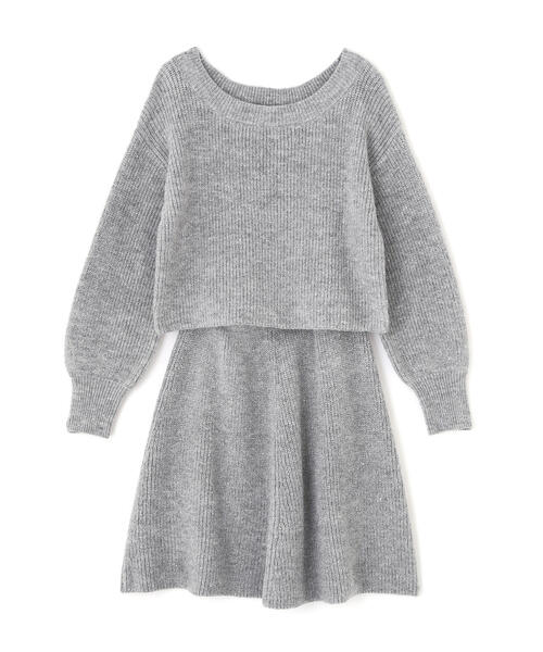 PROPORTION BODY DRESSING（プロポーションボディドレッシング）の「片畦ミニＳＥＴＵＰ / 1215240002（ワンピース・レディース・グレー系その他/ピンク/ベージュ・MEDIUM/SMALL）」の5枚目の写真