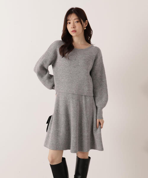 PROPORTION BODY DRESSING（プロポーションボディドレッシング）の「片畦ミニＳＥＴＵＰ / 1215240002（ワンピース・レディース・グレー系その他/ピンク/ベージュ・MEDIUM/SMALL）」の11枚目の写真