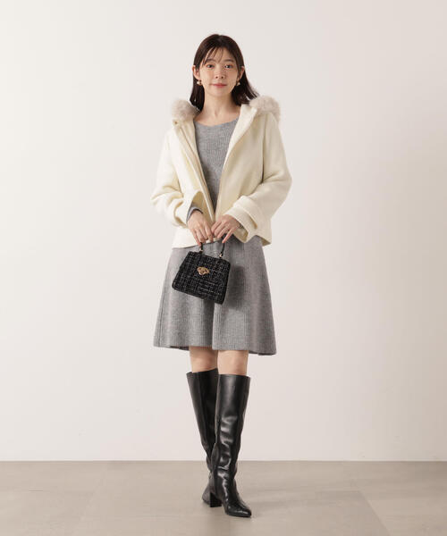 PROPORTION BODY DRESSING（プロポーションボディドレッシング）の「片畦ミニＳＥＴＵＰ / 1215240002（ワンピース・レディース・グレー系その他/ピンク/ベージュ・MEDIUM/SMALL）」の13枚目の写真