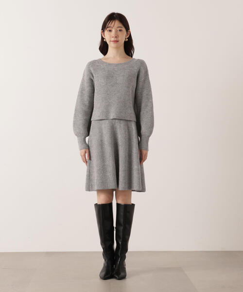 PROPORTION BODY DRESSING（プロポーションボディドレッシング）の「片畦ミニＳＥＴＵＰ / 1215240002（ワンピース・レディース・グレー系その他/ピンク/ベージュ・MEDIUM/SMALL）」の14枚目の写真