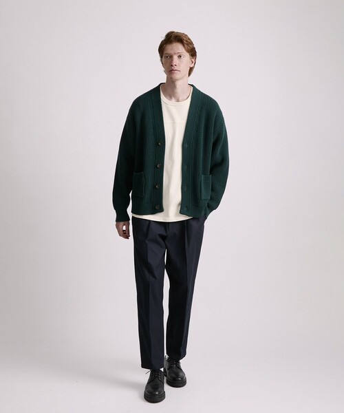 Saturdays NYC（サタデーズ ニューヨークシティ ）の「Michael Plaited Waffle Cardigan（カーディガン/ボレロ・メンズ・ブラック/グリーン・XL/L/M/S）」の19枚目の写真