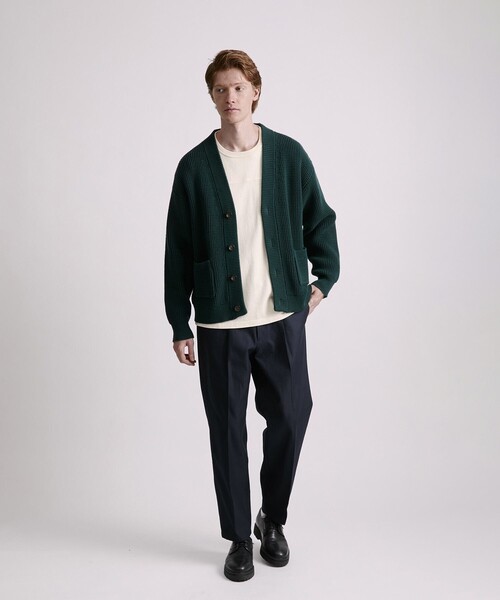 Saturdays NYC（サタデーズ ニューヨークシティ ）の「Michael Plaited Waffle Cardigan（カーディガン/ボレロ・メンズ・ブラック/グリーン・XL/L/M/S）」の15枚目の写真