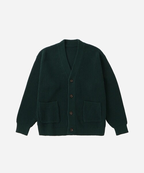 Saturdays NYC（サタデーズ ニューヨークシティ ）の「Michael Plaited Waffle Cardigan（カーディガン/ボレロ・メンズ・ブラック/グリーン・XL/L/M/S）」の8枚目の写真