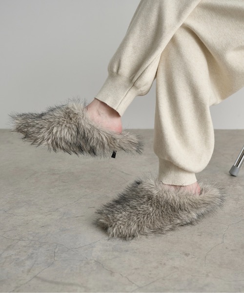 ミックスエコファーサボミュール（パンプス）｜THE YOn（ザヨン）の