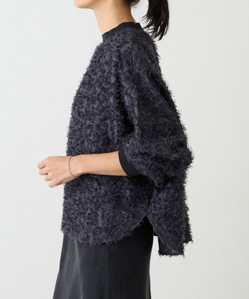 BEARDSLEY（ビアズリー）の「ジャガードドルマンブラウス（シャツ/ブラウス・レディース・グレー・FREE）」の3枚目の写真