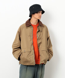 Purple&Yellow | 衿素材切替ブルゾン(ブルゾン)