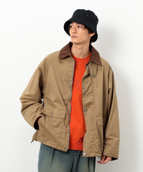 Purple&Yellow（パープルアンドイエロー）の「衿素材切替ブルゾン（ブルゾン・メンズ・ブラック/ベージュ/ワンウォッシュ・LARGE/SMALL/MEDIUM）」の12枚目の写真