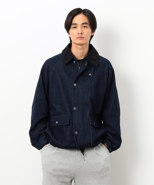 Purple&Yellow（パープルアンドイエロー）の「衿素材切替ブルゾン（ブルゾン・メンズ・ブラック/ベージュ/ワンウォッシュ・LARGE/SMALL/MEDIUM）」の21枚目の写真