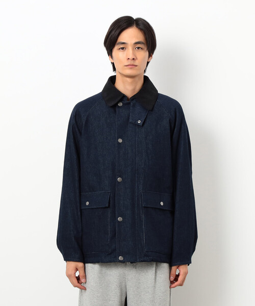 Purple&Yellow（パープルアンドイエロー）の「衿素材切替ブルゾン（ブルゾン・メンズ・ブラック/ベージュ/ワンウォッシュ・LARGE/SMALL/MEDIUM）」の22枚目の写真