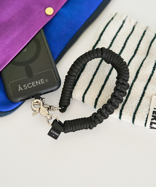 A SCENE(エーシーン)の「A SCENE/エーシーン Design paracord Strap Plain デザインパラコード ストラップ(スマホグッズ・メンズ・ブラック/ブルー/パープル・ONE SIZE)」の1枚目の写真
