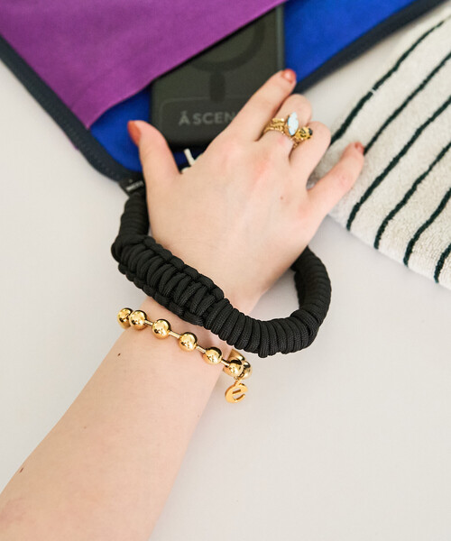 A SCENE(エーシーン)の「A SCENE/エーシーン Design paracord Strap Plain デザインパラコード ストラップ(スマホグッズ・メンズ・ブラック/ブルー/パープル・ONE SIZE)」の7枚目の写真
