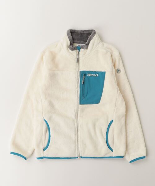 MARMOT(マーモット)の「マーモット Ks Balmy Fleece Jacket(ブルゾン・キッズ・ブルー/ホワイト×ブルー・150cm/140cm/120cm/130cm)」の2枚目の写真