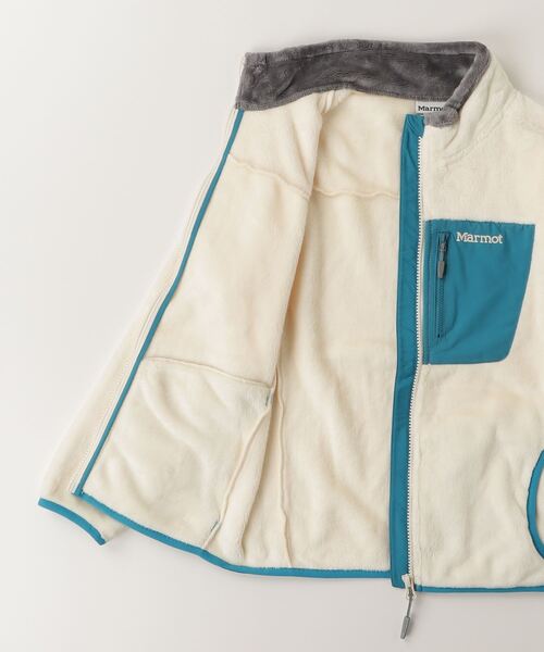 MARMOT(マーモット)の「マーモット Ks Balmy Fleece Jacket(ブルゾン・キッズ・ブルー/ホワイト×ブルー・150cm/140cm/120cm/130cm)」の4枚目の写真