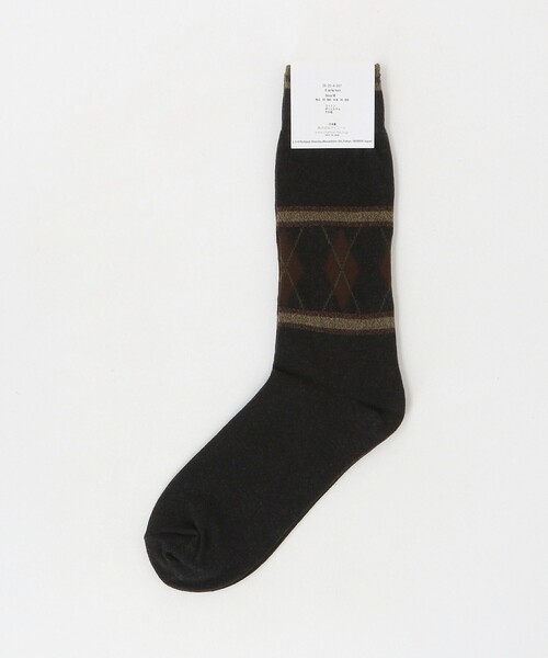 Steven Alan(スティーブンアラン)の「<ORIGINAL Charcoal> ARGYLE SOCKS/ソックス(ソックス/靴下・メンズ・ホワイト/ダークグレー・FREE)」の9枚目の写真
