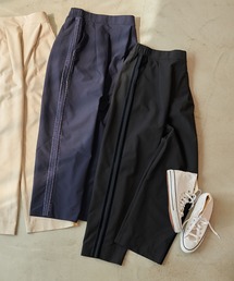 CROSS FUNCTION | 《洗える》エブ楽 ジャージーベロアサイドラインパンツ【CROSS FUNCTION/クロスファンクション】(その他パンツ)