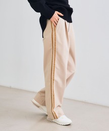 CROSS FUNCTION | 《洗える》エブ楽 ジャージーベロアサイドラインパンツ【CROSS FUNCTION/クロスファンクション】(その他パンツ)