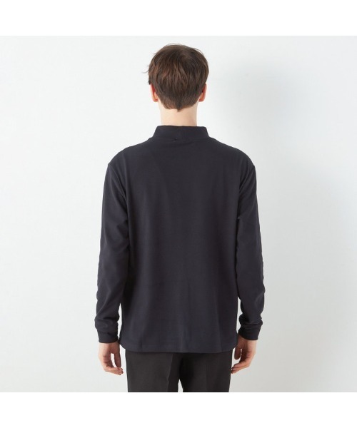 SUIT SELECT(スーツセレクト)の「【RBC/長袖】ピーチフェイスモック(Tシャツ/カットソー・メンズ・ブラック/グレー/ブラウン/ネイビー・SMALL/MEDIUM/LARGE/X-LARGE)」の6枚目の写真