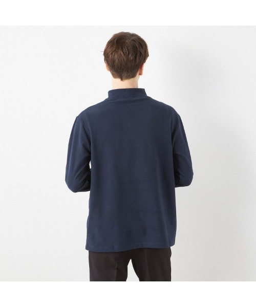 SUIT SELECT(スーツセレクト)の「【RBC/長袖】ピーチフェイスモック(Tシャツ/カットソー・メンズ・ブラック/グレー/ブラウン/ネイビー・SMALL/MEDIUM/LARGE/X-LARGE)」の20枚目の写真