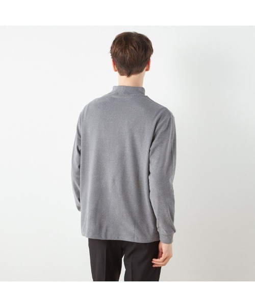 SUIT SELECT(スーツセレクト)の「【RBC/長袖】ピーチフェイスモック(Tシャツ/カットソー・メンズ・ブラック/グレー/ブラウン/ネイビー・SMALL/MEDIUM/LARGE/X-LARGE)」の10枚目の写真