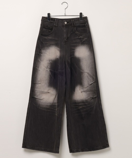 LAND MUSEUM(ランドミュージアム)の「LAND MUSEUM/フレア加工デニム(デニムパンツ・メンズ・ブラック・LARGE/MEDIUM)」の9枚目の写真