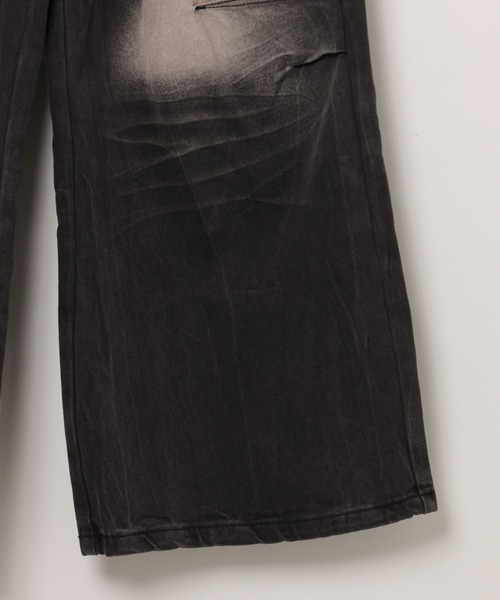 LAND MUSEUM(ランドミュージアム)の「LAND MUSEUM/フレア加工デニム(デニムパンツ・メンズ・ブラック・LARGE/MEDIUM)」の12枚目の写真