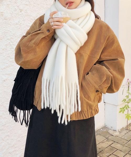 セール】スウェードZIPブルゾン/韓国 25AW トレンド（ブルゾン