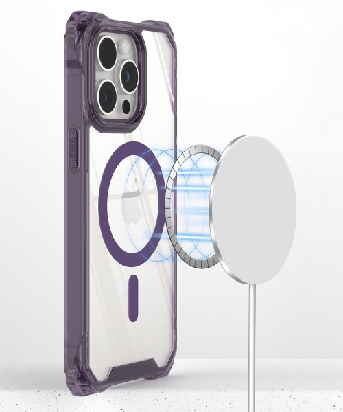 Fun & Daily(ファンアンドデイリー)の「Magsafe対応 Clear iPhone Shoulder Case 15 16 17 Plus Pro ProMax / アイフォンケース(スマホケース/カバー・レディース・パープル/ブラック・iPhone 16 Pro Max/iPhone 16 Pro/iPhone 16 Plus/iPhone 16/iPhone 15 Pro Max/iPhone 15 Pro/iPhone 15 Plus/iPhone 15/iPhone 17/iPhone 17 Pro/iPhone 17 Pro Max)」の4枚目の写真