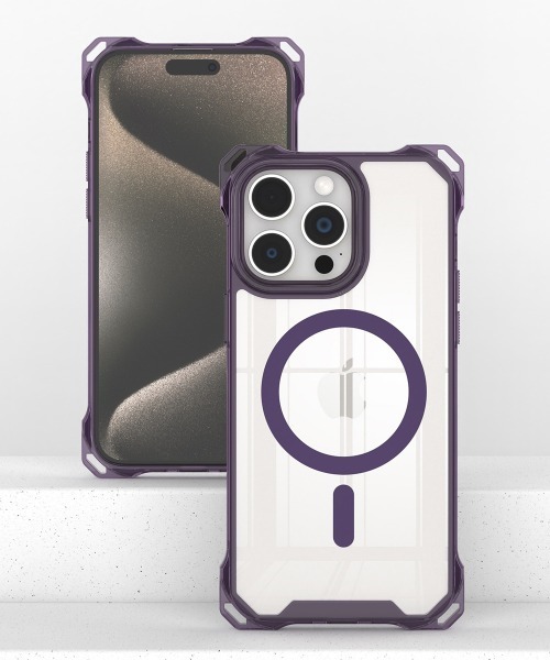Fun & Daily(ファンアンドデイリー)の「Magsafe対応 Clear iPhone Shoulder Case 15 16 17 Plus Pro ProMax / アイフォンケース(スマホケース/カバー・レディース・パープル/ブラック・iPhone 16 Pro Max/iPhone 16 Pro/iPhone 16 Plus/iPhone 16/iPhone 15 Pro Max/iPhone 15 Pro/iPhone 15 Plus/iPhone 15/iPhone 17/iPhone 17 Pro/iPhone 17 Pro Max)」の3枚目の写真