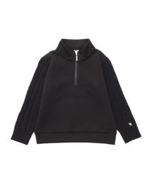 Arnold Palmer（アーノルドパーマー）の「スウェット × ニット ドッキング ハーフジップ（スウェット・キッズ）」