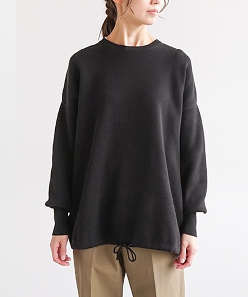 ウエハースニットドローコードプルオーバー（ニット/セーター