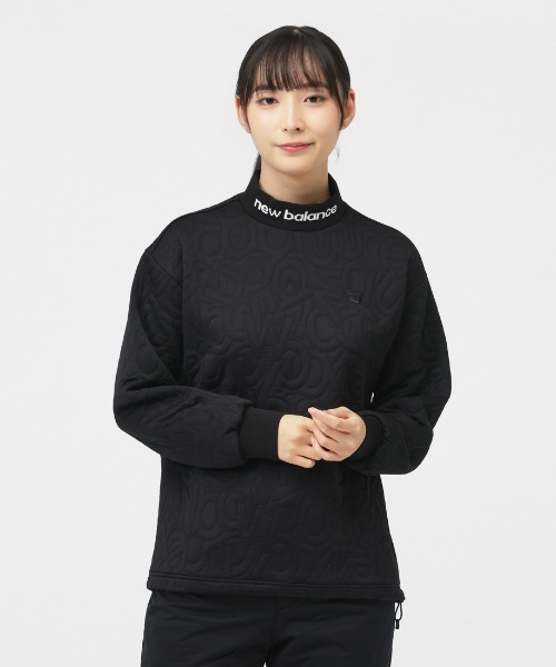 NEW BALANCE（ニューバランス）の「ニューバランス New Balance TEXTURED MOCK NECK PULLOVER（Tシャツ/カットソー・レディース・カーキ/ブラック/ホワイト・M/L/XL）」の2枚目の写真