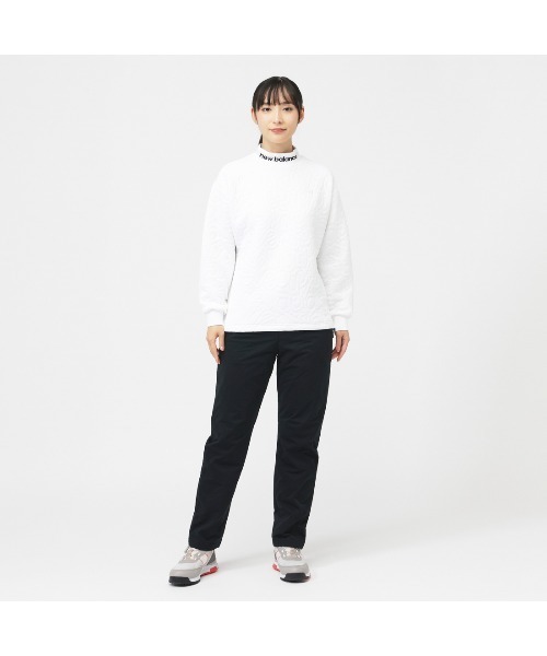 NEW BALANCE（ニューバランス）の「ニューバランス New Balance TEXTURED MOCK NECK PULLOVER（Tシャツ/カットソー・レディース・カーキ/ブラック/ホワイト・M/L/XL）」の6枚目の写真
