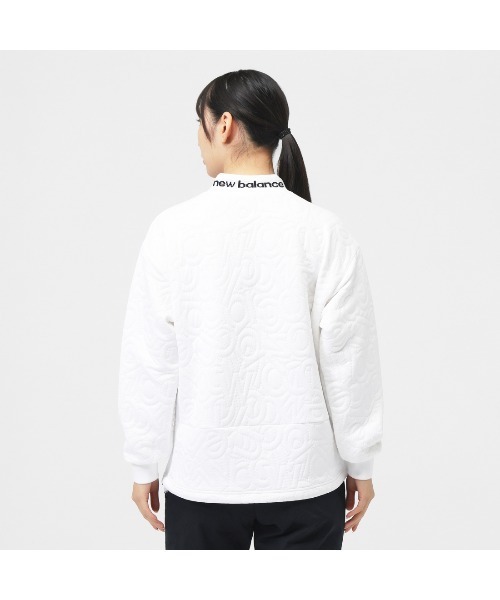 NEW BALANCE（ニューバランス）の「ニューバランス New Balance TEXTURED MOCK NECK PULLOVER（Tシャツ/カットソー・レディース・カーキ/ブラック/ホワイト・M/L/XL）」の5枚目の写真