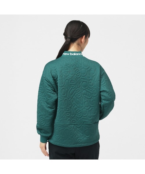 NEW BALANCE（ニューバランス）の「ニューバランス New Balance TEXTURED MOCK NECK PULLOVER（Tシャツ/カットソー・レディース・カーキ/ブラック/ホワイト・M/L/XL）」の4枚目の写真