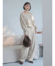 dazzlin（ダズリン）の「【吉田朱里】バレルレッグスウェットパンツ ※BLACK WEB限定カラー（スウェットパンツ）」