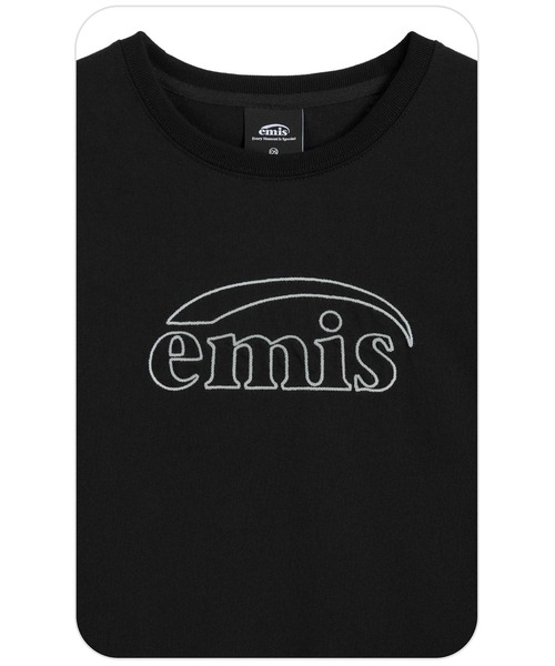 EMIS(イミス)の「(W) LONG SLEEVE CHAIN STITCH T-SHIRT(Tシャツ/カットソー・レディース・クリーム/ブラック・FREE)」の9枚目の写真