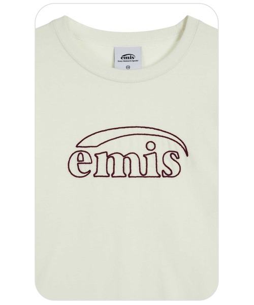 EMIS(イミス)の「(W) LONG SLEEVE CHAIN STITCH T-SHIRT(Tシャツ/カットソー・レディース・クリーム/ブラック・FREE)」の17枚目の写真