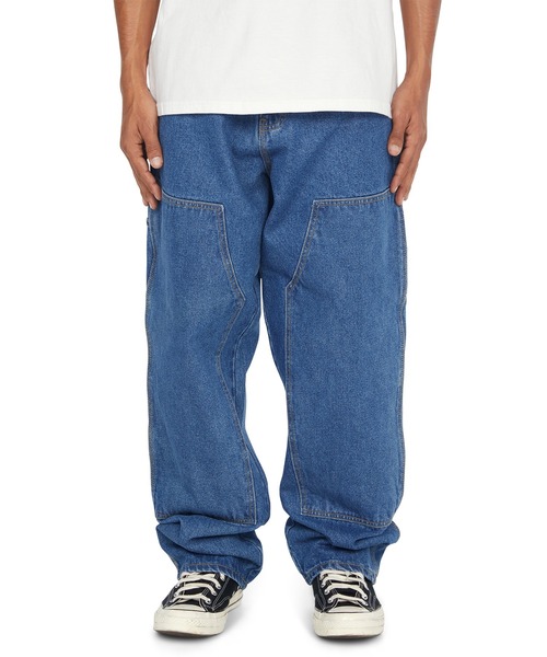 HUF（ハフ）の「KINDA LOOSE DOUBLE KNEES（デニムパンツ・メンズ・チョコ/ブラック/ブルー/ライトブルー・32/30/34/28/36）」の3枚目の写真